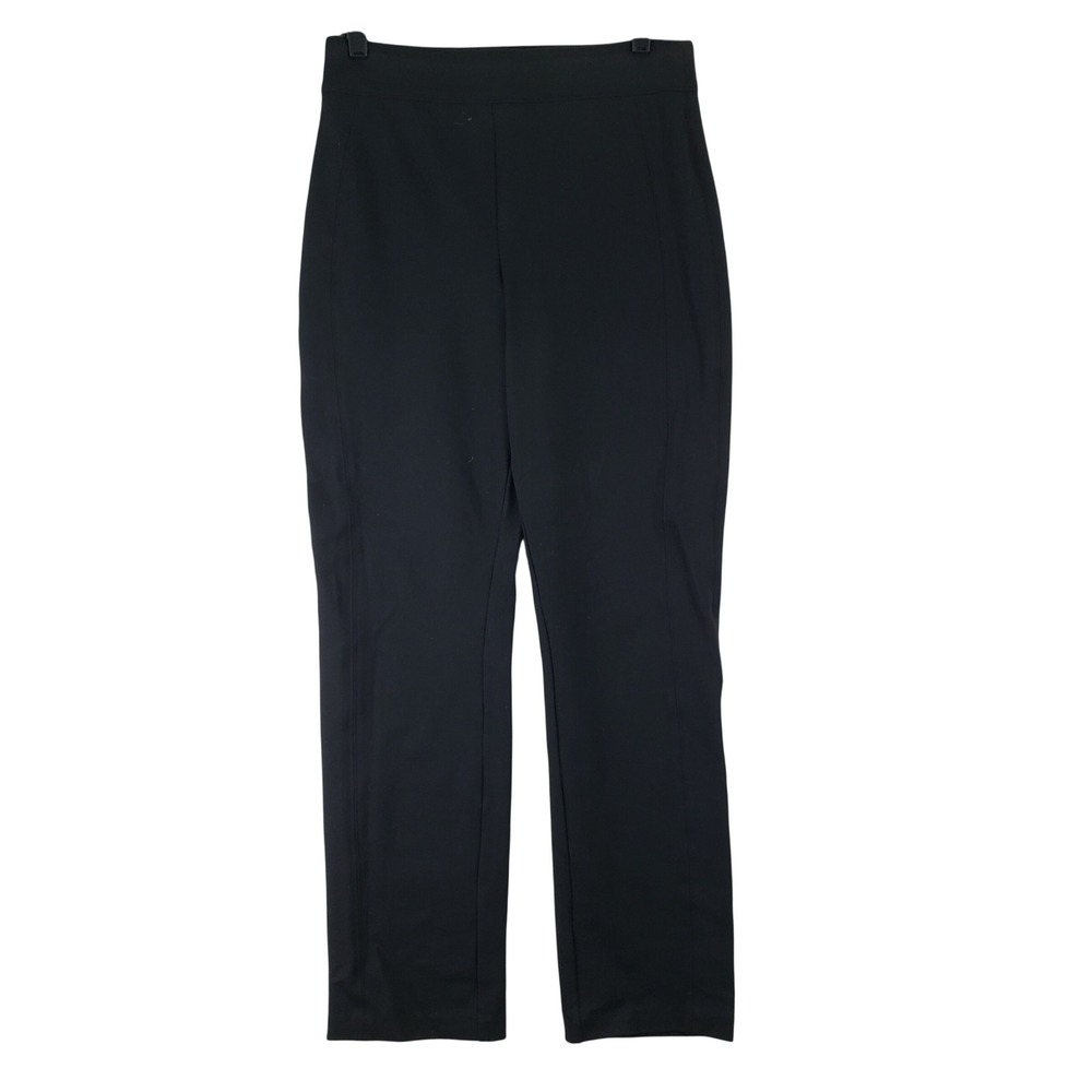 Spanx The Perfect Pant Straight Leg Womens M Black Pull On Stretch Career Office